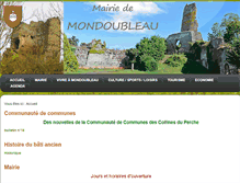 Tablet Screenshot of mairie-mondoubleau.com